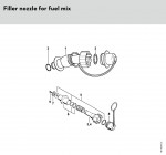 Stihl FILLER NOZZLE FOR FUEL MIX Filter Nozzle Spare Parts